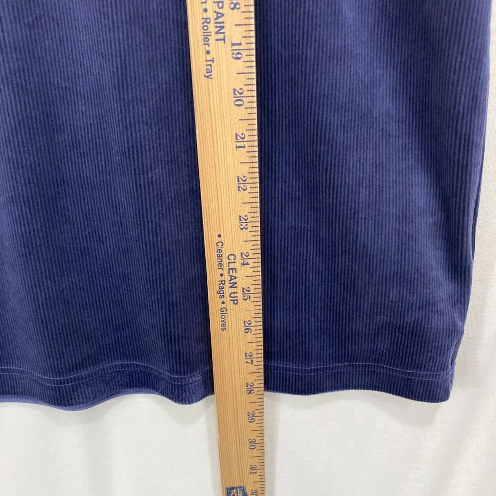 New True Religion Men's Velvet Velour Polo Shirt Medium‎ Eclipse Navy Blue